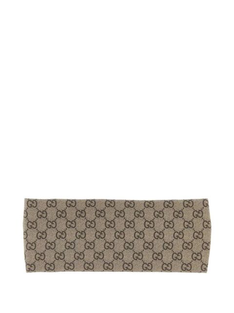 Gucci printed silk twill headband - Neutrals - zdjęcie produktu nr 1