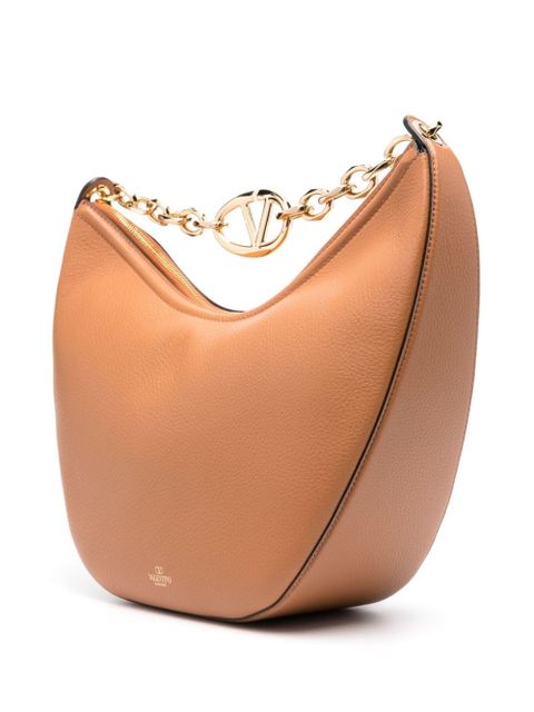 Valentino Garavani medium VLogo Moon Hobo bag - Brown