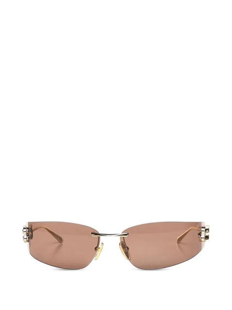 Balenciaga Gossip D-frame rimless sunglasses - Brown - zdjęcie produktu nr 1