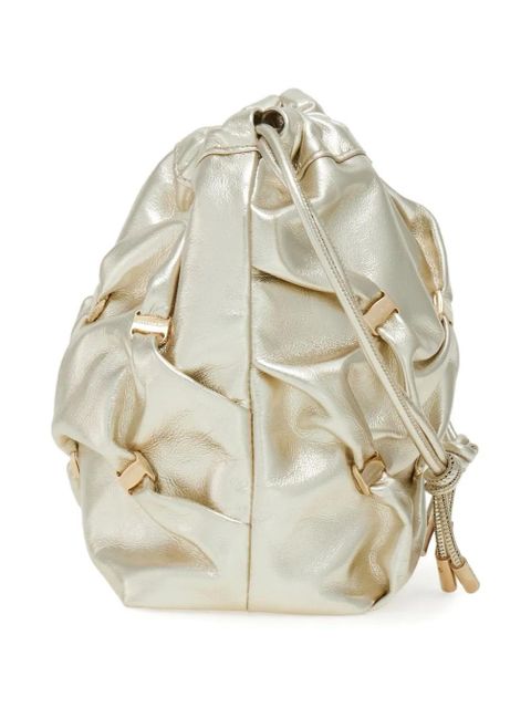 Ferragamo mini Vara-bows bucket bag - Gold