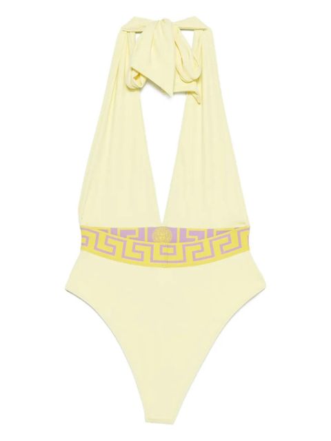 Versace Greca halterneck swimsuit - Yellow - zdjęcie produktu nr 2