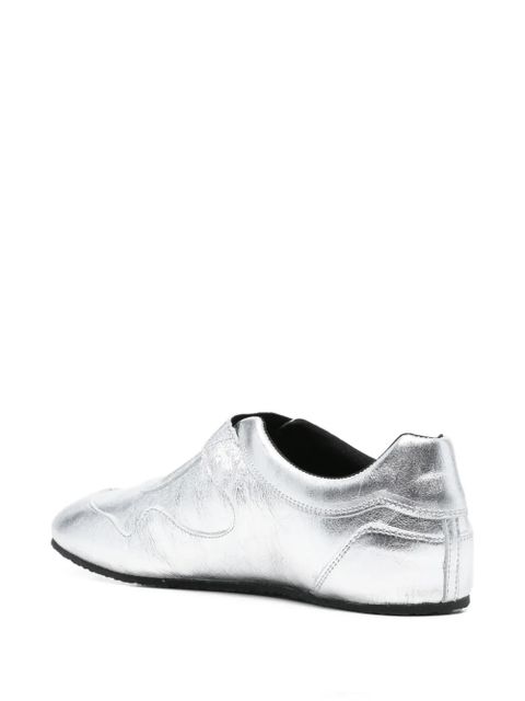 Cecilie Bahnsen Cosmo leather sneakers - Silver
