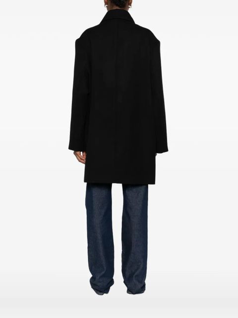 TOTEME Broad double-breasted peacoat - Black