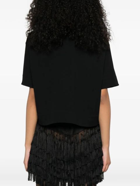 Jil Sander V-neck T-shirt - Black