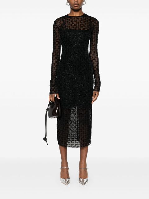 Givenchy sheer midi dress - Black - zdjęcie produktu nr 2