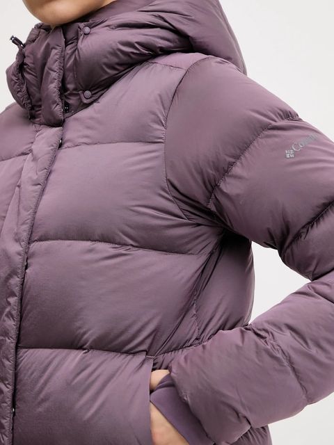 Columbia kurtka puchowa Amaze Puff kolor fioletowy zimowa 2133714