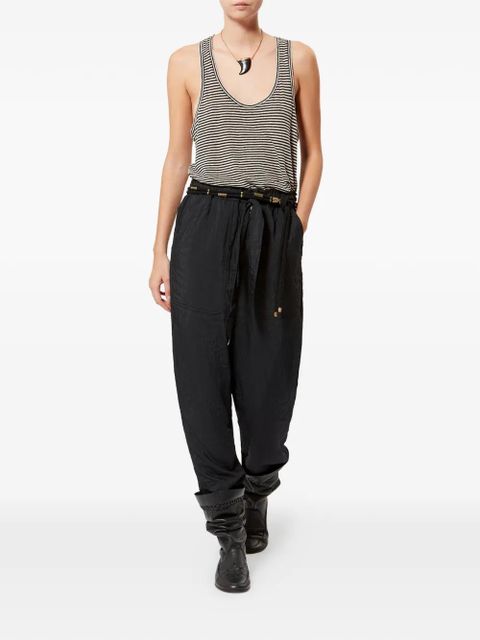 MARANT ÉTOILE Bilina tie-waist trousers - Black - zdjęcie produktu nr 2