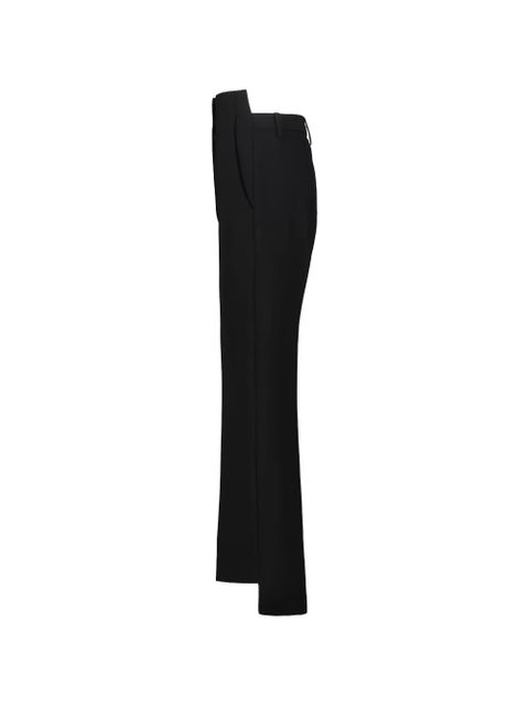KHAITE Rae stepped-hem trousers - Black