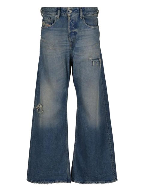Diesel distressed wide-leg jeans - Blue - zdjęcie produktu nr 1