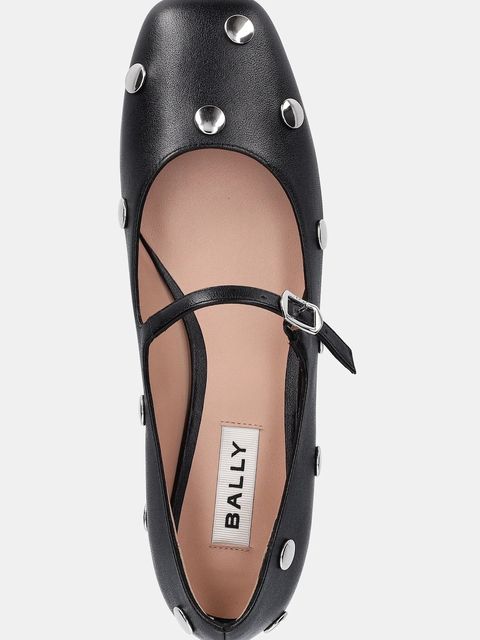 Bally baleriny skórzane BELKYS-BP kolor czarny WA051P