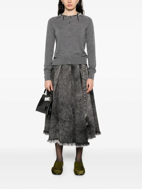 Simone Rocha merino wool cardigan - Grey