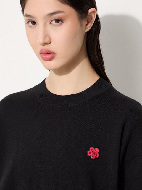Kenzo sweter wełniany Rws Boke Crest Jumper damski kolor czarny lekki FE62PU4893LB.99J