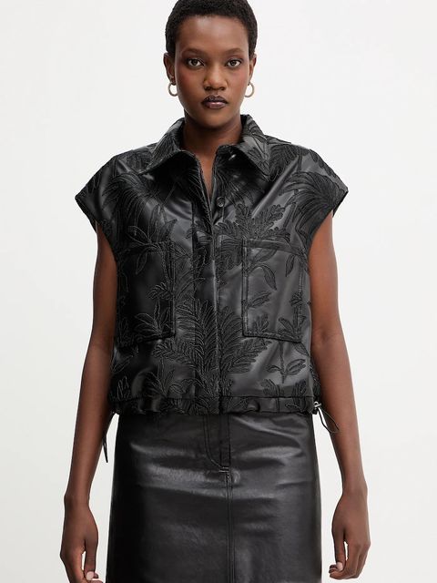 Guess bezrękawnik CHANTAL kolor czarny przejściowy W5YN79 WHGU0 - zdjęcie produktu nr 1