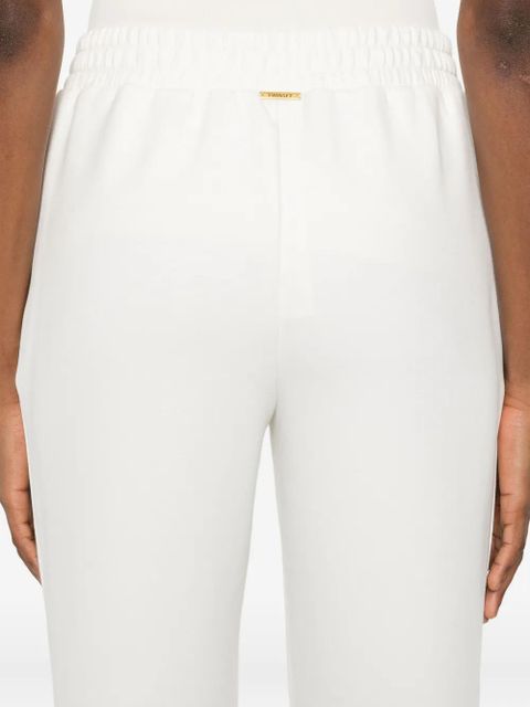 TWINSET elasticated-waistband trousers - White