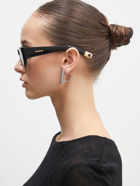 Jacquemus okulary przeciwsłoneczne PILOTA kolor czarny JAC2C1SUN