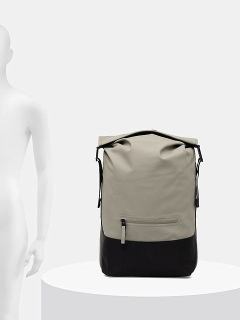 Rains plecak 14320 Trail Rolltop Backpack kolor zielony duży gładki 14320