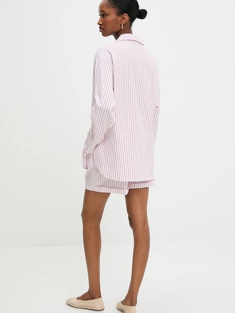 Answear.LAB koszula i szorty damski kolor różowy