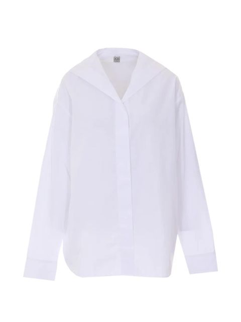 TOTEME V-neck classic collar shirt - White - zdjęcie produktu nr 1