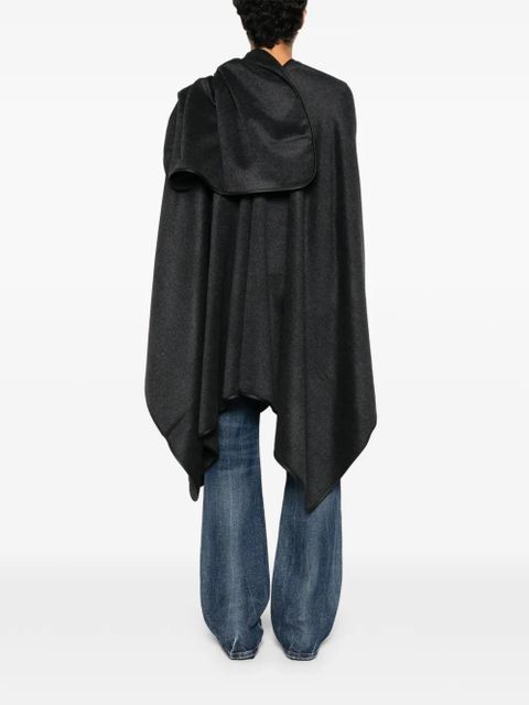 TOTEME flannel piped cape - Grey