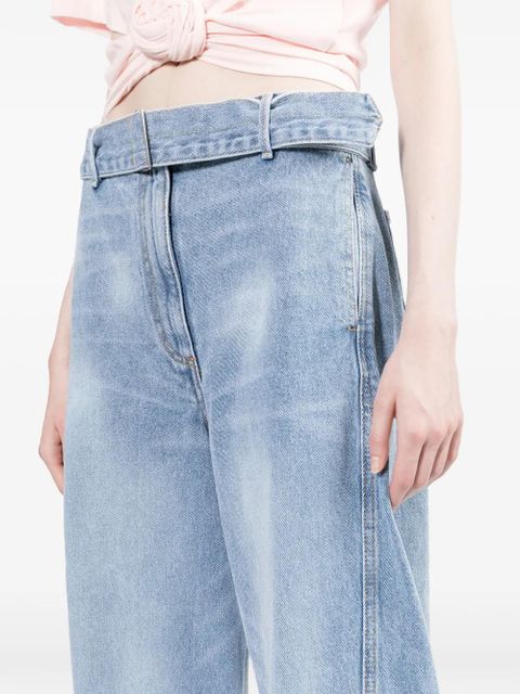 Magda Butrym belted jeans - Blue