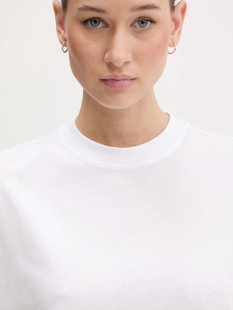 Karl Lagerfeld Jeans sukienka bawełniana kolor biały mini prosta B1W13054