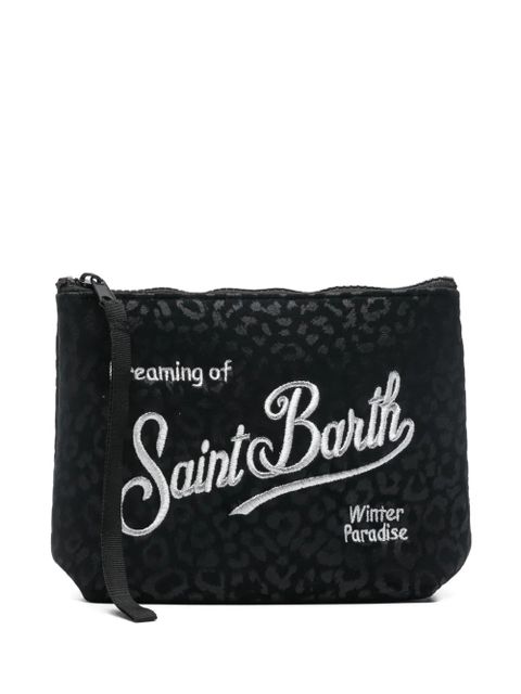MC2 Saint Barth Aline animal-print zip makeup bag - Black - zdjęcie produktu nr 1
