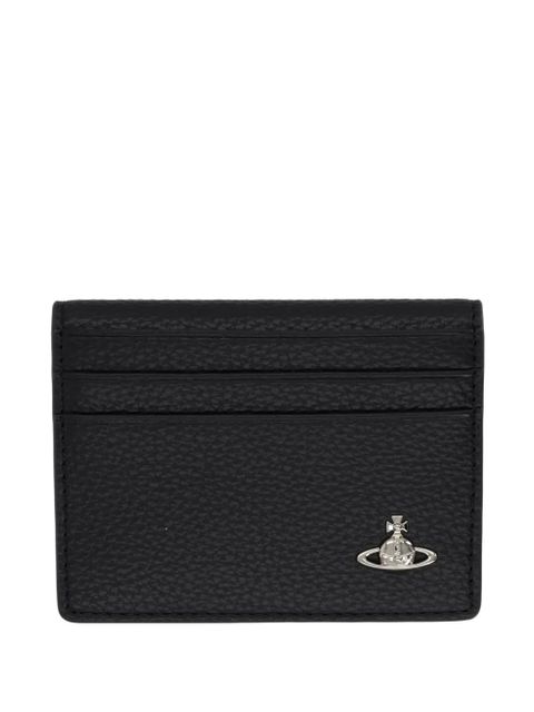 Vivienne Westwood orb-plaque card holder - Black - zdjęcie produktu nr 1