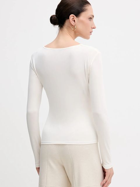 Sisley longsleeve kolor beżowy 35B8L107V - zdjęcie produktu nr 2