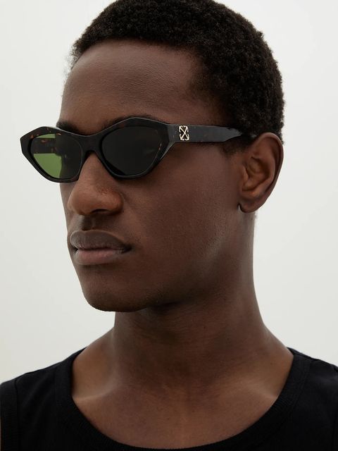 Off-White okulary przeciwsłoneczne kolor czarny OERI13H_566055