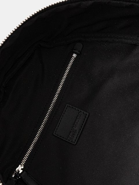 Karl Lagerfeld Jeans plecak kolor czarny duży z aplikacją A4M30314