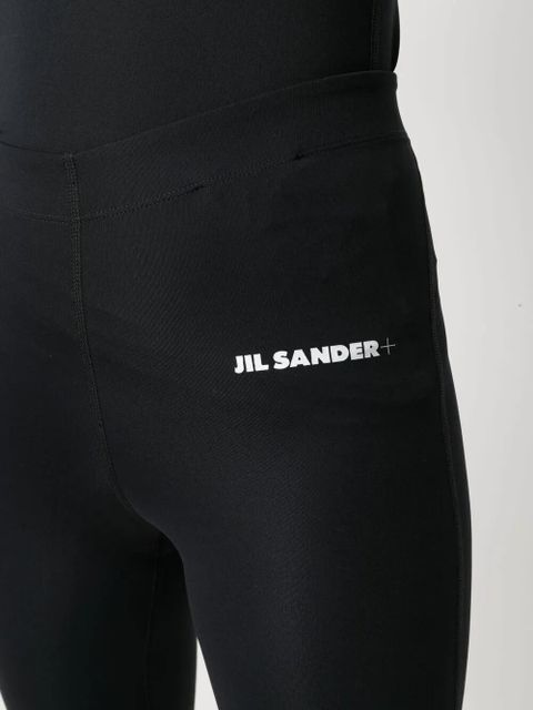 Jil Sander logo-print leggings - Black