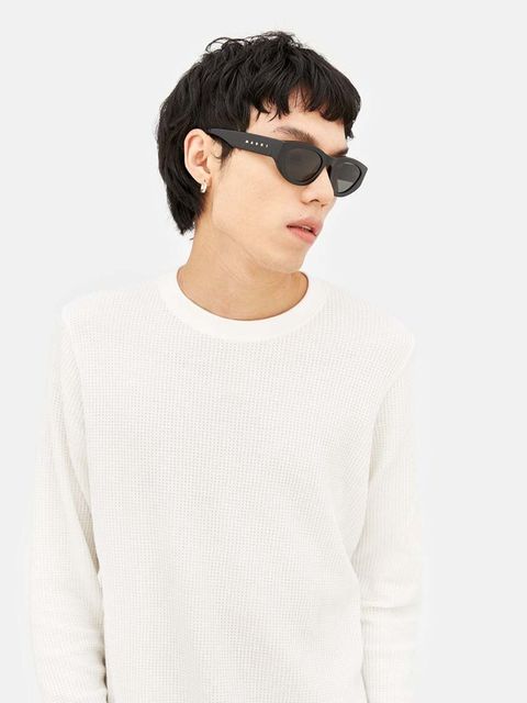 Marni okulary przeciwsłoneczne Rainbow Mountains kolor czarny EYMRN00005 001 BMO