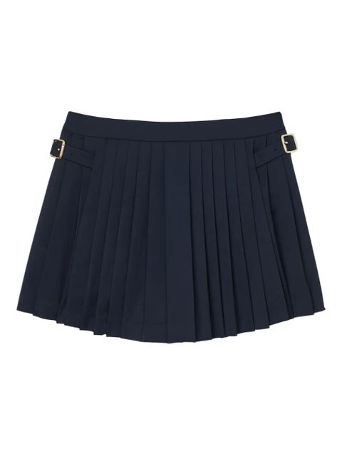 SANDRO pleated buckle-fastening mini skirt - Blue - zdjęcie produktu nr 1