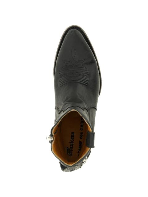 Comme Des Garçons x Mexicana logo-charm boots - Black