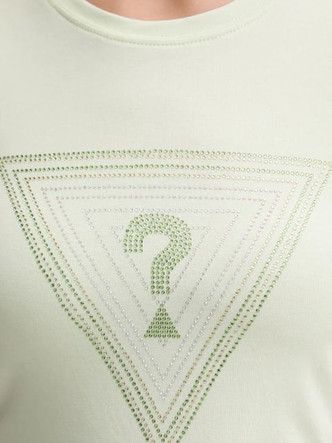 Guess t-shirt damski kolor beżowy W5GI43 KA0Q1