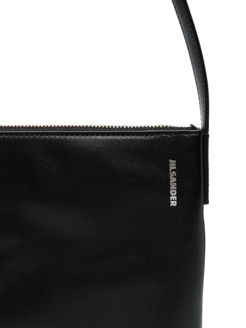 Jil Sander Linea zip leather crossbody bag - Black