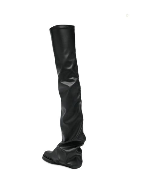 The Attico round-toe boots - Black