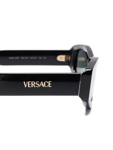 Versace Eyewear geometric-frame sunglasses - Black