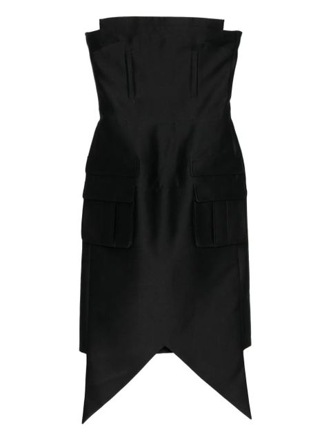 SHUSHU/TONG asymmetric-hem dress - Black - zdjęcie produktu nr 1