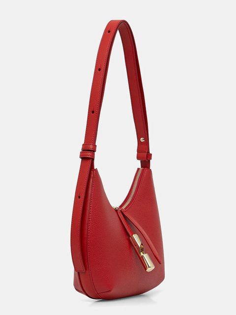 Furla torebka skórzana Goccia S kolor czerwony WB01500 BX3353 4484S - zdjęcie produktu nr 2