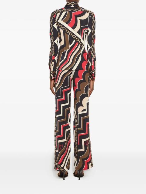 PUCCI Istrice-print trousers - Black