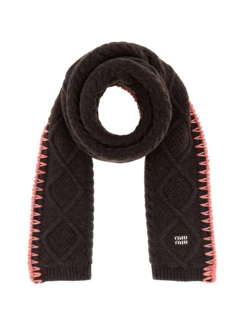 Miu Miu brown scarf - zdjęcie produktu nr 1