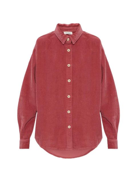American Vintage Padow corduroy shirt - Red - zdjęcie produktu nr 1