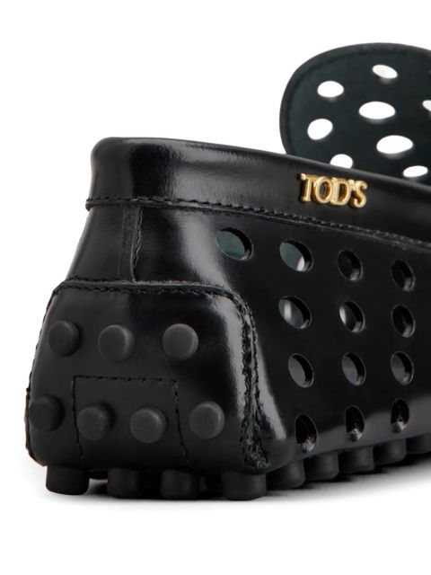 Tod's Gommino perforated loafers - Black