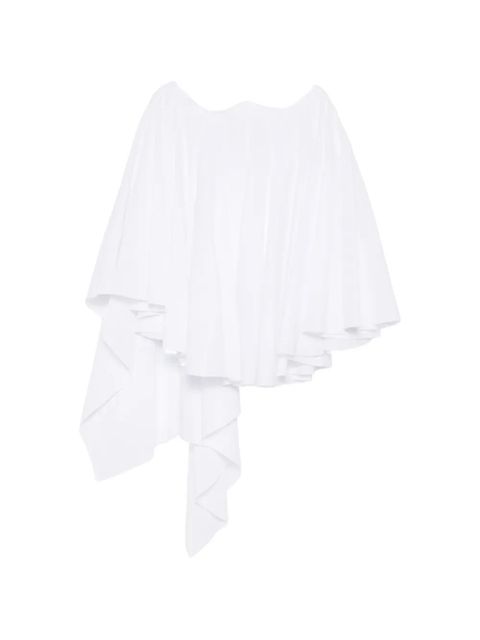 Jacquemus Triangle ruffled mini dress - White - zdjęcie produktu nr 1