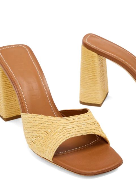 STAUD raffia sandals - Neutrals