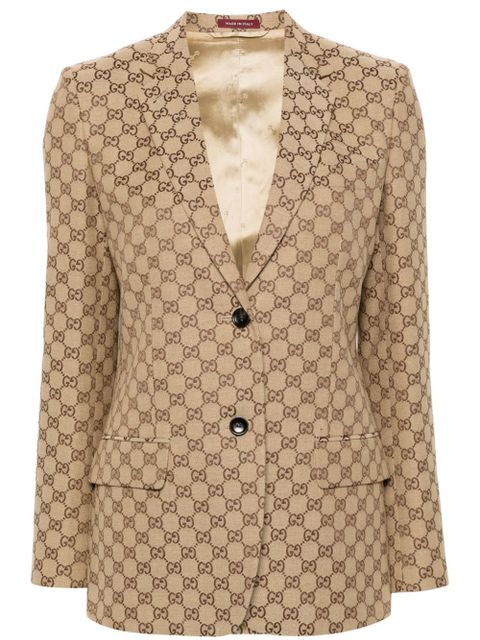 Gucci GG canvas single-breasted blazer - Neutrals