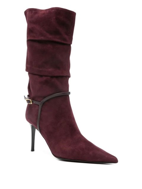 Giuseppe Zanotti 85mm suede boots - Red