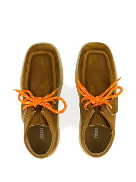 Miu Miu platform ankle boots - Brown - zdjęcie produktu nr 2