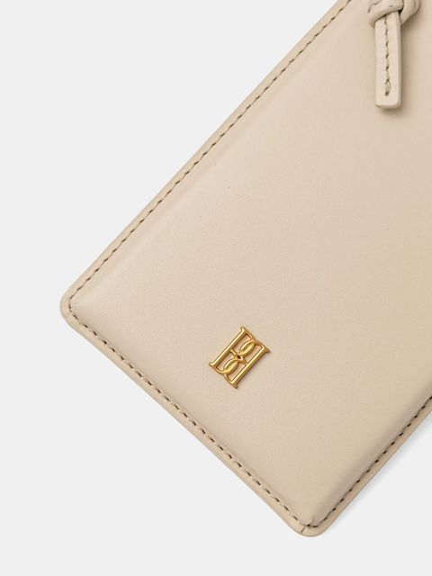 By Malene Birger pokrowiec na telefon skórzany AYA PHONE kolor beżowy 103169